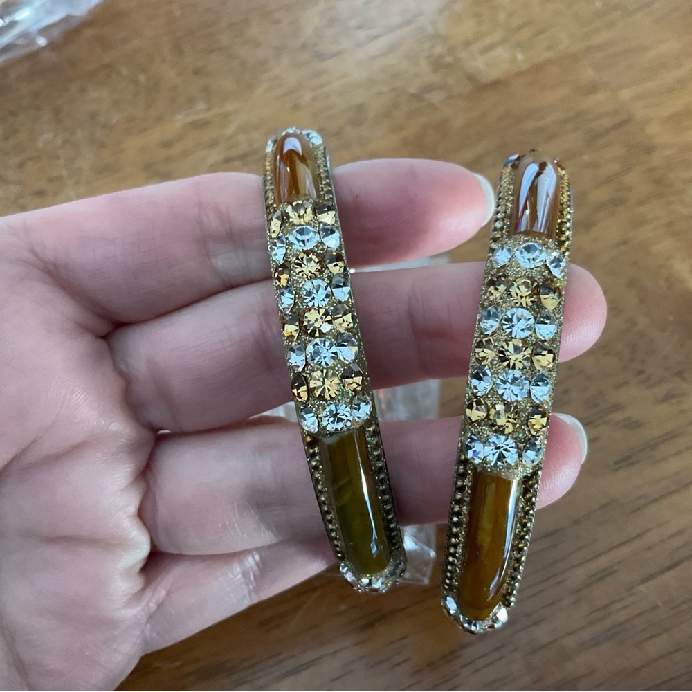 Beautiful Set of  Rhinestone Bangles